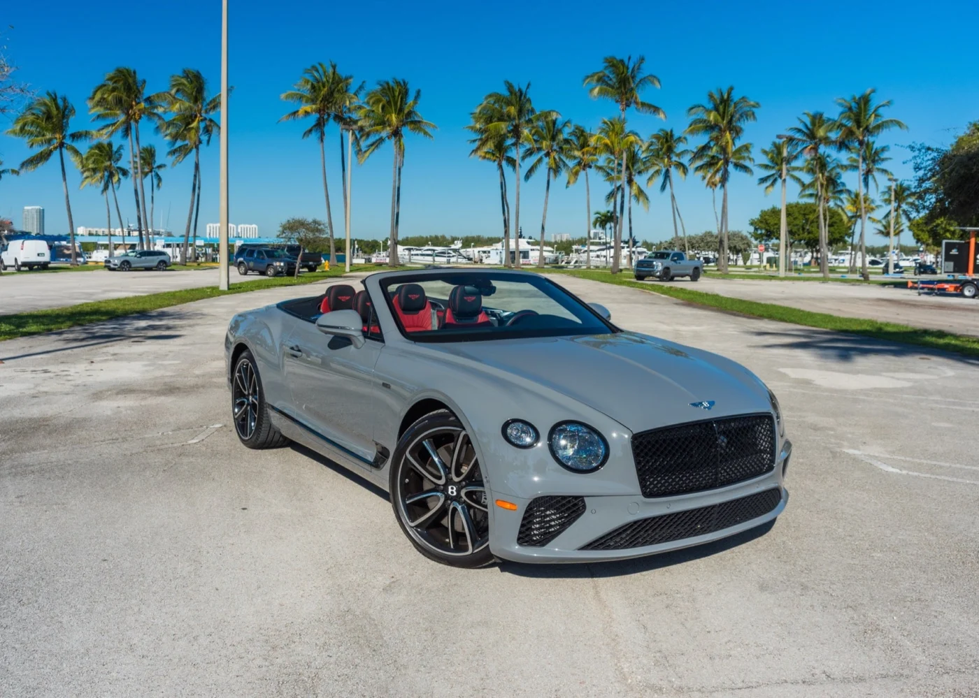 Bentley Continental GTC — Grey / Black-Red luxury rental vehicle